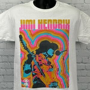 Jimi Hendrix T Shirt White Authentic 2022 Rock Band Graphic Tee Mens M Medium